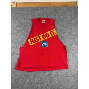 Vintage Nike Tank Top Gray Tag 90s Just Do It Jordan Shirt Size Medium
